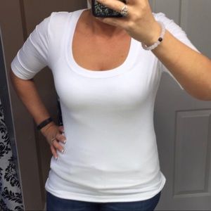 Wet seal half sleeve top